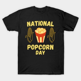 National popcorn day T-Shirt